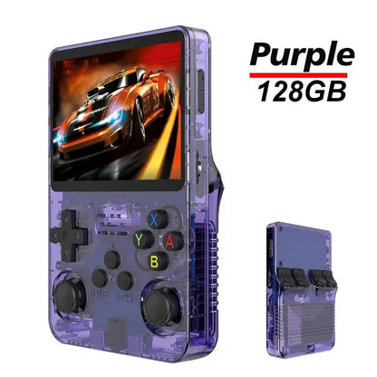 128G R36S Retro Handheld Video Game Console Linux System 3.5 Inch IPS Screen R35s Pro Portable Pocket Video Player 64GB Games