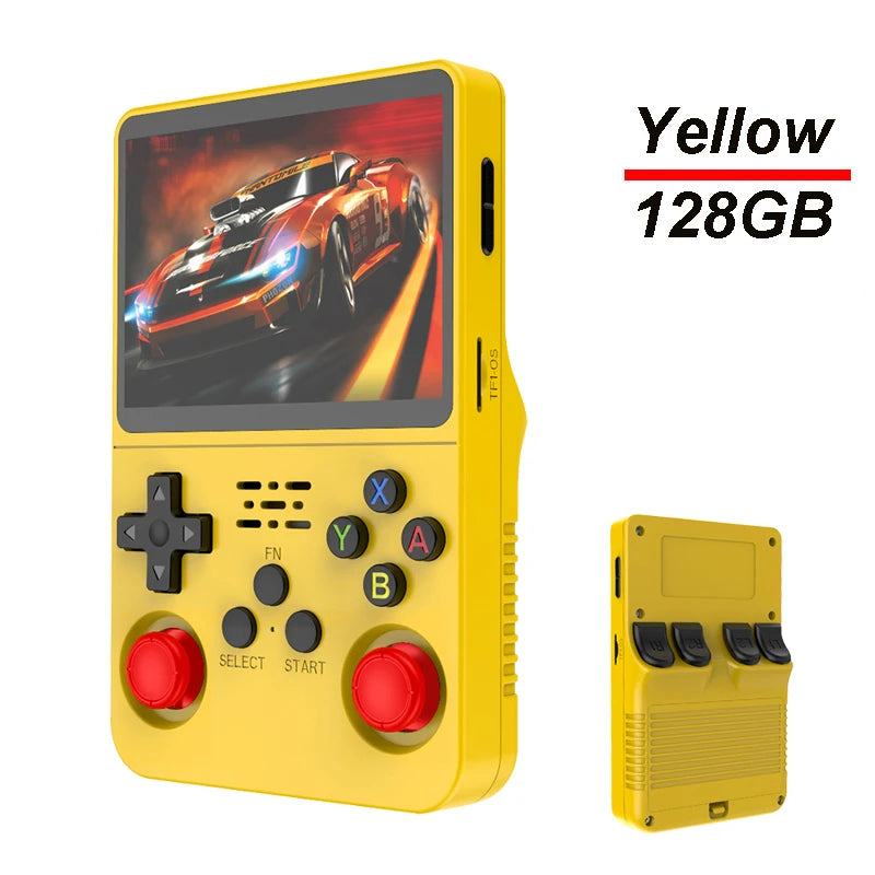 128G R36S Retro Handheld Video Game Console Linux System 3.5 Inch IPS Screen R35s Pro Portable Pocket Video Player 64GB Games