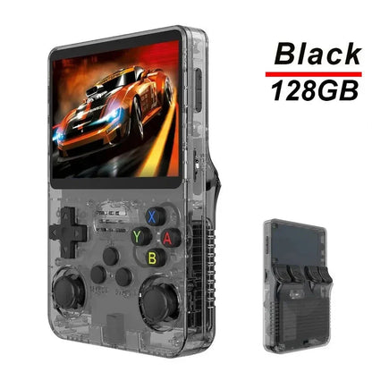 128G R36S Retro Handheld Video Game Console Linux System 3.5 Inch IPS Screen R35s Pro Portable Pocket Video Player 64GB Games