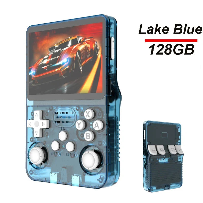 128G R36S Retro Handheld Video Game Console Linux System 3.5 Inch IPS Screen R35s Pro Portable Pocket Video Player 64GB Games