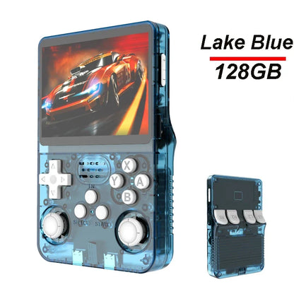 128G R36S Retro Handheld Video Game Console Linux System 3.5 Inch IPS Screen R35s Pro Portable Pocket Video Player 64GB Games