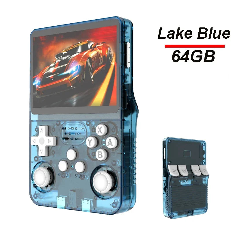 128G R36S Retro Handheld Video Game Console Linux System 3.5 Inch IPS Screen R35s Pro Portable Pocket Video Player 64GB Games